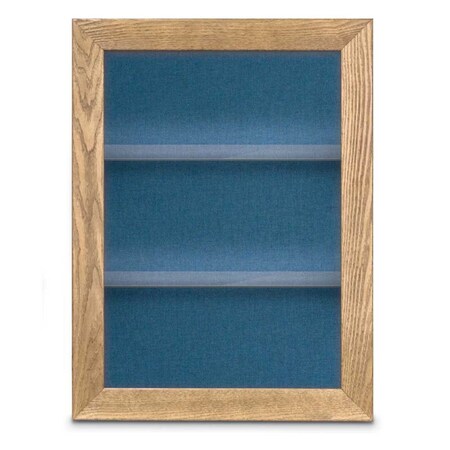 United Visual Products Outdoor Enclosed Combo Board, 42"x32", Black Frame/Black & Blue Spruce UVCB4232ODB-BLACK-BLSPRU